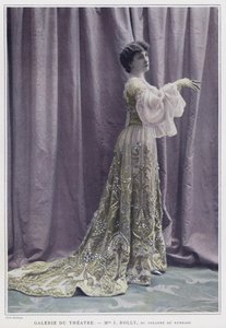 Jane Rolly, ranskalainen näyttelijä (värillinen kuva)